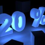  :   -20%     